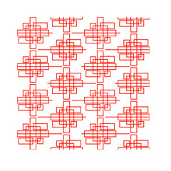 Gradient chinese pattern illustration