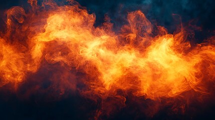 Fototapeta premium An abstract texture of fire flames and smoke, evoking a sense of power and energy.