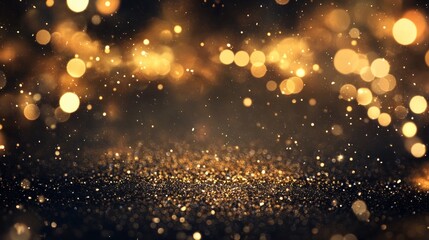 Golden Glitter Background