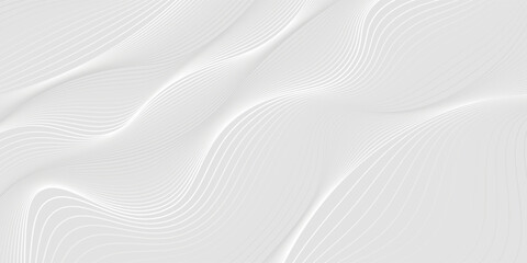 Premium background design with luxury white line pattern (texture). Abstract horizontal vector template for business banner