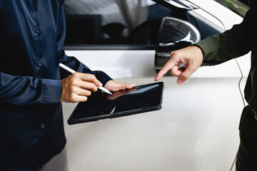 A car accident involves damaged vehicles, often resulting in broken bumpers, dents,  examining the damage and discussing repair options with experts is crucial for safety and legal agreements.