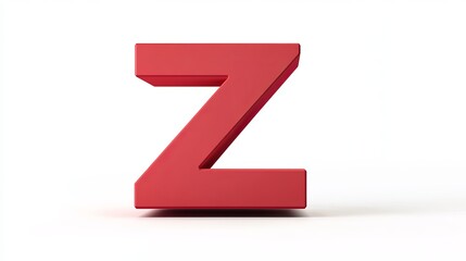 Fototapeta premium Volumetric form of the letter 