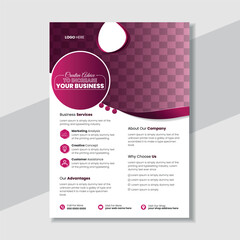Creative modern professional corporate business flyer design template for marketing
