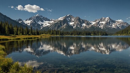 reflection in lake
