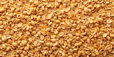Fototapeta premium Bird's eye view of crushed peanuts