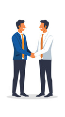 Businessmen Shaking Hands to Seal Successful Loan Negotiation Deal