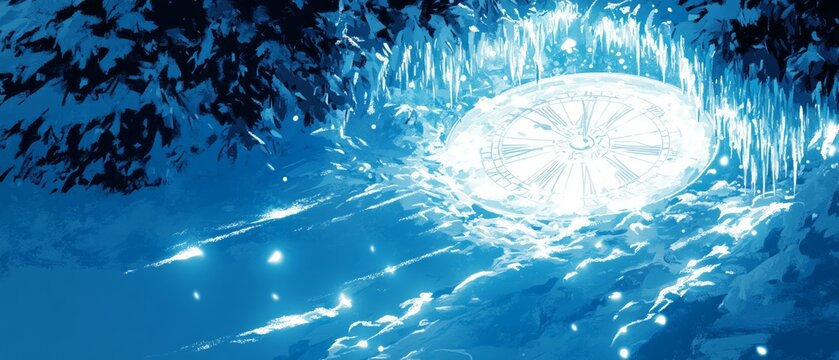 Frozen Sundial, Sundial