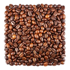 Fototapeta premium coffee beans on a white background