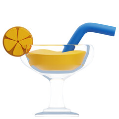 3D Hotel Welcome Drink Icon