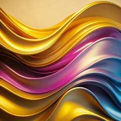Obraz premium An abstract background features smooth, flowing shapes in vibrant shades of blue, purple, and pink.
