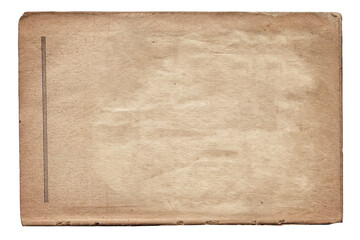 Vintage background of old ancient torn paper texture isolated