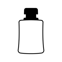 perfume bottle icon, vector illustration