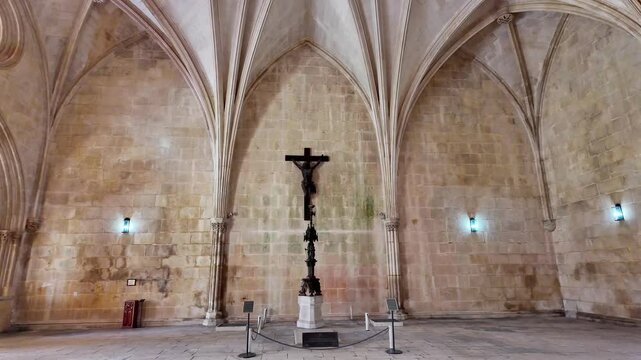 The Monastery of Batalha is a Dominican convent in the civil parish of Batalha, Portugal. Originally known as the Monastery of Saint Mary of the Victory.