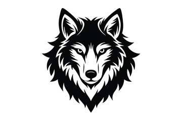 wolf head vector illustration