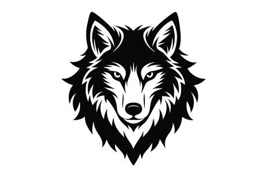 wolf head vector illustration