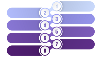 Infographic process design 8 options or steps.
