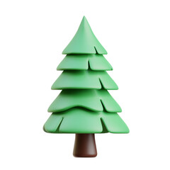 3D Conifer Tree Illustration From Russia