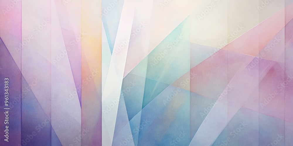 Sticker Abstract geometric pattern, pastel colors.