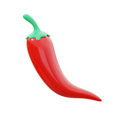 3D Spanish Hot Pepper Illustration