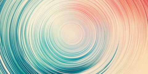 Fototapeta premium Abstract circular lines in blue and red hues.