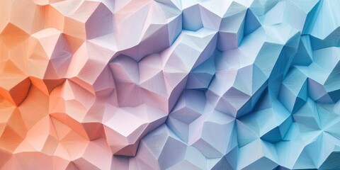 Obraz premium Abstract geometric shapes in blue and orange hues.