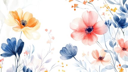 Captivating Watercolor Floral Art: A Symphony of Colors and Elegance