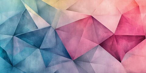 Fototapeta premium Abstract geometric background with textured paper.