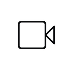 Video Camera Recording Social Media Icon Set - Tools, Buttons, and Utility Symbols