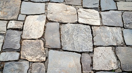 Obraz premium Stone Pathway Texture Natural Stone Floor Background