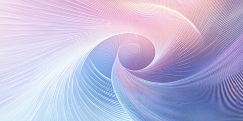 Abstract swirl of blue and pink lines.