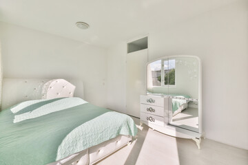 Bright and airy modern bedroom interior design