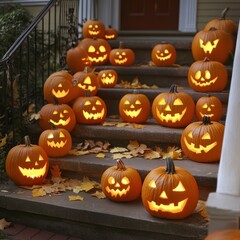 Halloween pumpkin decorations for parties 