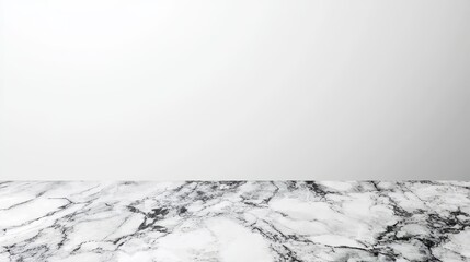 White Marble Countertop Texture with Grey Veins