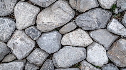 Grey Rocks Texture Background   Stone Wall Close Up