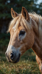 Obraz premium An enchanting portrayal of a miniature horse