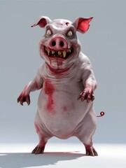 Pig Zombie,Halloween Zombie,Pig Devil,Zombie Pig,Zombie