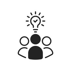 leadership or expert icon like entrepreneur insight