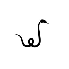 poisonous snake silhouette icon