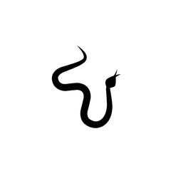 poisonous snake silhouette icon