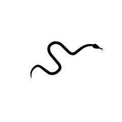 poisonous snake silhouette icon