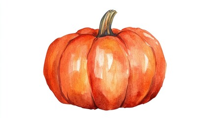Obraz premium Beautiful Orange Pumpkin: A Seasonal Delight Celebrating Autumn Harvest and Nature's Bounty