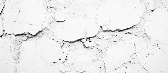 Obraz premium Cracked White Wall Texture