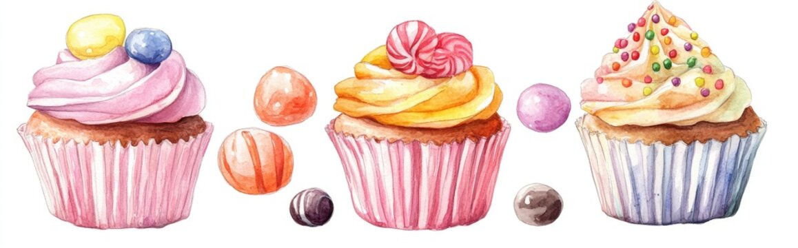 Delightful Cupcakes: A Colorful Celebration of Sweet Treats and Flavors