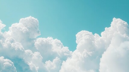 White Clouds in a Blue Sky