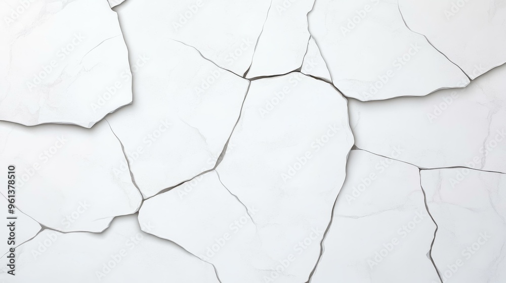 Canvas Prints Clean and simple marble stone texture with a white background, perfect for modern design and flat illustration.