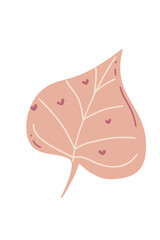 Leaf autumn plant natural seasons pastel illustration drawing painting