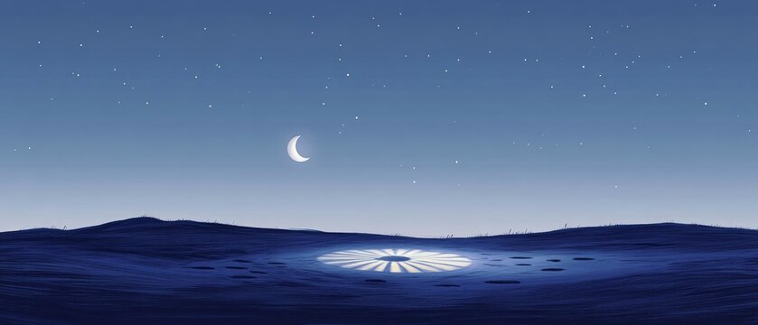 Moonlit Sundial, Sundial