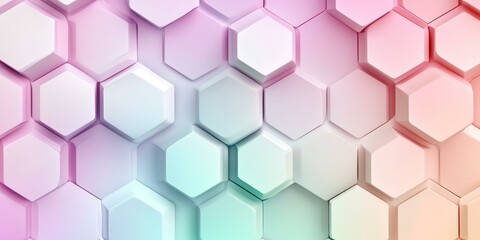 A pattern of colorful hexagonal shapes.