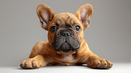 Cute French Bulldog Puppy Portrait