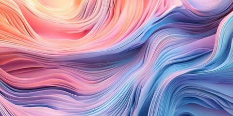 Obraz premium Abstract background of colorful wavy lines.